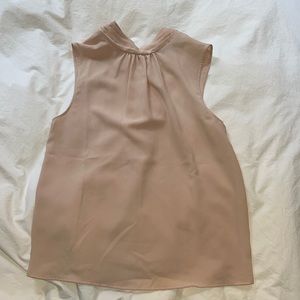 Mango silky shirt - pale salmon - S